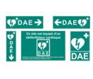 6 signalétiques intérieures autocollantes pour défibrillateurs | Réf. 984161111481