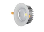 Downlight LED 60W COB encastrable 60° Ø230x128mm - Blanc Neutre 4000K - 5500K