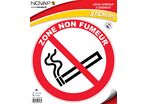 Panneau Zone non fumeur - Vinyle adhésif Ø300mm - 4031835