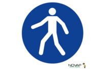 Panneau Utiliser le passage - Novap