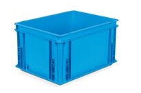 Caisse plastique Athéna Bleu Turquoise 20 litres H.220 mm