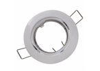 Support Spot Encastrable GU10 LED Orientable Rond - Blanc
