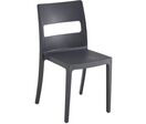 Chaise Plastique Recyclé Sai Go Green Scab 4 Pieds Anthracite