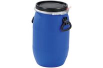 Manutan Expert - Fût Bleu 30L Homologué UN - Usage Alimentaire - Recyclable