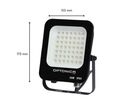 Pack de  20 - Projecteur LED Extérieur SMD 30W IP65 Noir - Blanc Froid 6000K - 8000K