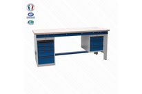 Etabli avec caisson pied 5 tiroirs et suspendu 3 tiroirs | Armabo - ML2