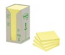 Notes Post-it recyclée Jaune 76 x 76 Lot de 16