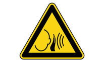 Panneau de danger rayonnement  optique 