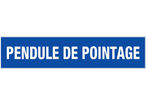 Panneau Pendule de pointage - Rigide 330x75mm - 4120591
