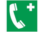 Panneau Téléphone vert - Rigide 200x200mm - 4220284