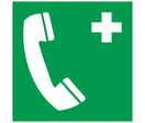 Panneau Téléphone vert - Rigide 200x200mm - 4220284