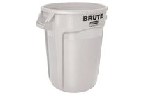 Rubbermaid - Conteneur Rond Blanc 76L - Plastique Polyéthylène - Usage Alimentaire HACCP NSF - Diamètre 49.5cm