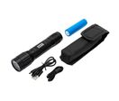 Stak - Lampe Torche LED Rechargeable Leopard - 2000 Lumens - 220m Portée - IPX7 - Noir