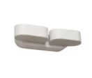 Applique murale LED 2x6W IP54 Orientable - Blanc Neutre 4000K - 5500K / Noir