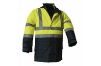 Parka de travail 4en1 haute visibilité jaune