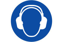 Panneau Obligation casque anti-bruit - Rigide Ø450mm - 4080581