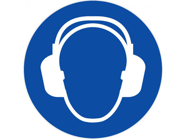 Panneau Obligation casque anti-bruit - Rigide Ø450mm - 4080581