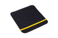 Dalle antidérapante à ligne jaune réfléchissante