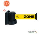 Support mural magnétique avec sangle Jaune Zone contaminée 3m x 50mm - 2050265