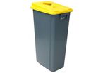 Manutan Expert - Poubelle de tri intérieur 80L Gris Jaune - Tri sélectif Cannette - Recyclable
