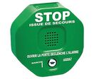 Alarme autonome sortie de secours - Vert - 97 dB - Plastique ABS - Garantie 2 ans