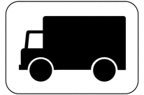 Panonceau véhicule transport de marchandises M4g