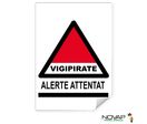 Panneau Vigipirate - Alerte Attentat – Adhésif A5 – 4610221