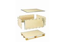 Caisse export pliante en bois contreplaqué