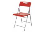 Chaise pliante Smile laquée rouge