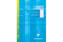 feuilles simples perforées grands carreaux A4 blanc 90 gr sac de 50