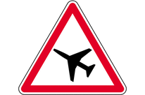 Panneau danger aérien A23