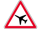 Panneau danger aérien A23