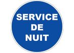 Panneau Service de nuit - Rigide Ø80mm - 4020259