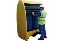 Abri de stockage avec rétention