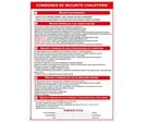Consignes chaufferie