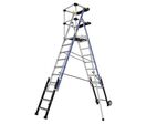 Tubesca-Comabi - Plateforme réglable Sherpascopic - 9 marches - Aluminium - Hauteur de travail 4.30m - Charge max 150kg
