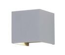 Applique Murale Design LED 12W IP54 Carré - Blanc Neutre 4000K - 5500K / Gris