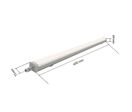 Réglette LED étanche 60cm 15W IP66 120lm/w - Blanc Chaud 2300K - 3500K