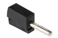 Raccordement électrique basse tension | Fiche banane mâle 4 mm WAGO noire