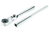 Clé à cliquet porte-embouts tête flexible 180°