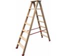 Echelle double bois à marches plates 