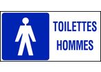 Panneau Toilettes Hommes - Rigide 960x480mm - 4000176