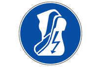 Panneau Chaussures isolantes obligatoires - Rigide Ø80mm - 4035505