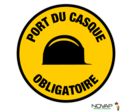 Panneau Port du casque obligatoire - Novap