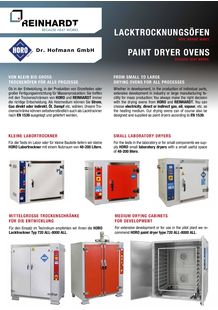  REINHARDT_LE SPECIALISTE EN TRAITEMENT THERMIQUE: étuves, fours, revêtements de surface