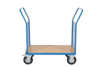 Chariot manutention plateau bois 2 Côtés Grillagés - Capacité 500 kg