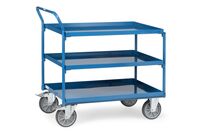 Chariot à plateaux tôlés avec rebord | Modèle 4932