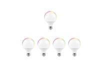 Pack de  5 - Ampoule LED Connectée Wifi E27 11W G95 RGBW