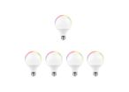 Pack de  5 - Ampoule LED Connectée Wifi E27 11W G95 RGBW