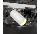Spot LED sur Rail COB Triphasé 30W 36° Blanc - Garantie 5 ans - Blanc Chaud 2300K - 3500K